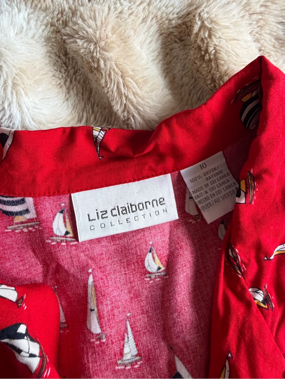 Vintage Liz Claiborne Nautical Top - Picture 6 of 13
